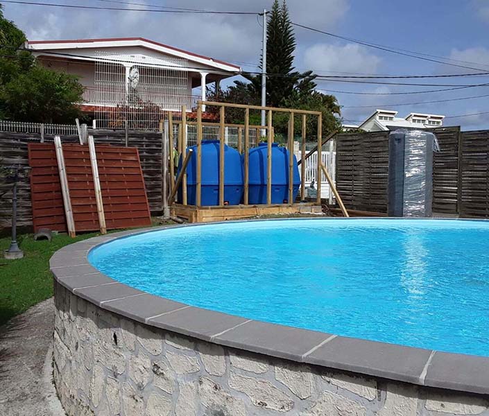 Système de stockage d'eau potable Martinique